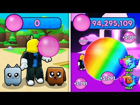 Noob to Pro in Bubble Gum Simulator Infinity